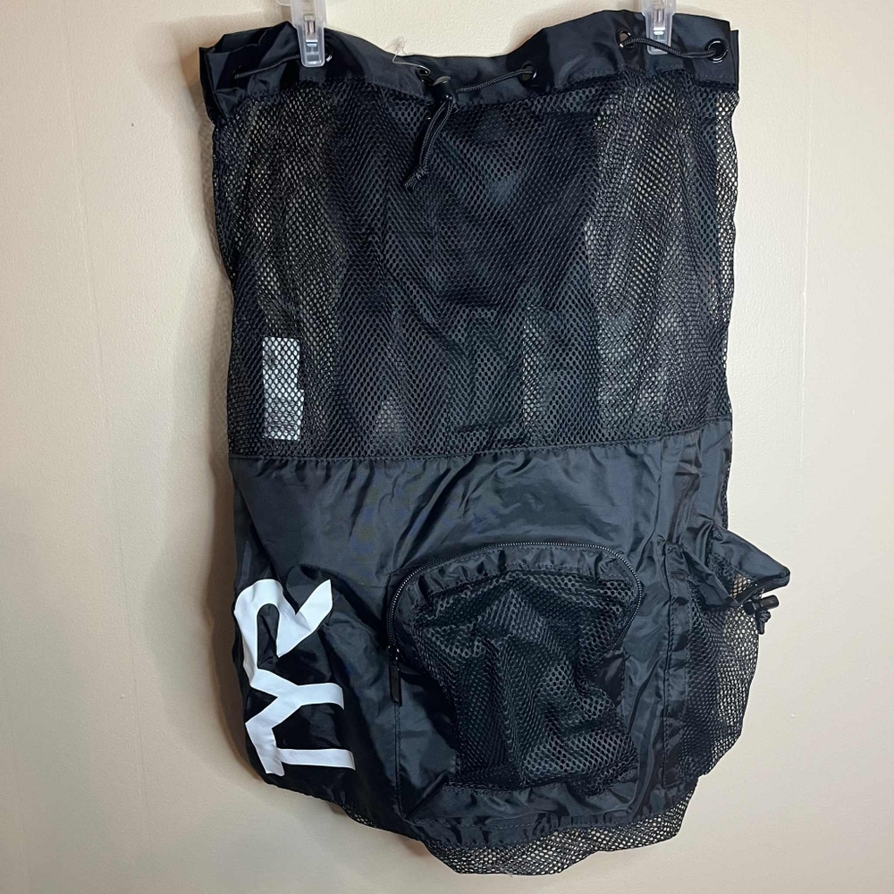 TYR 40L Big Mesh Mummy Backpack In Black NWOT
